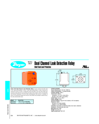 Thumbnail of document Data Sheet - Series DLD dual Channel leak detection relay